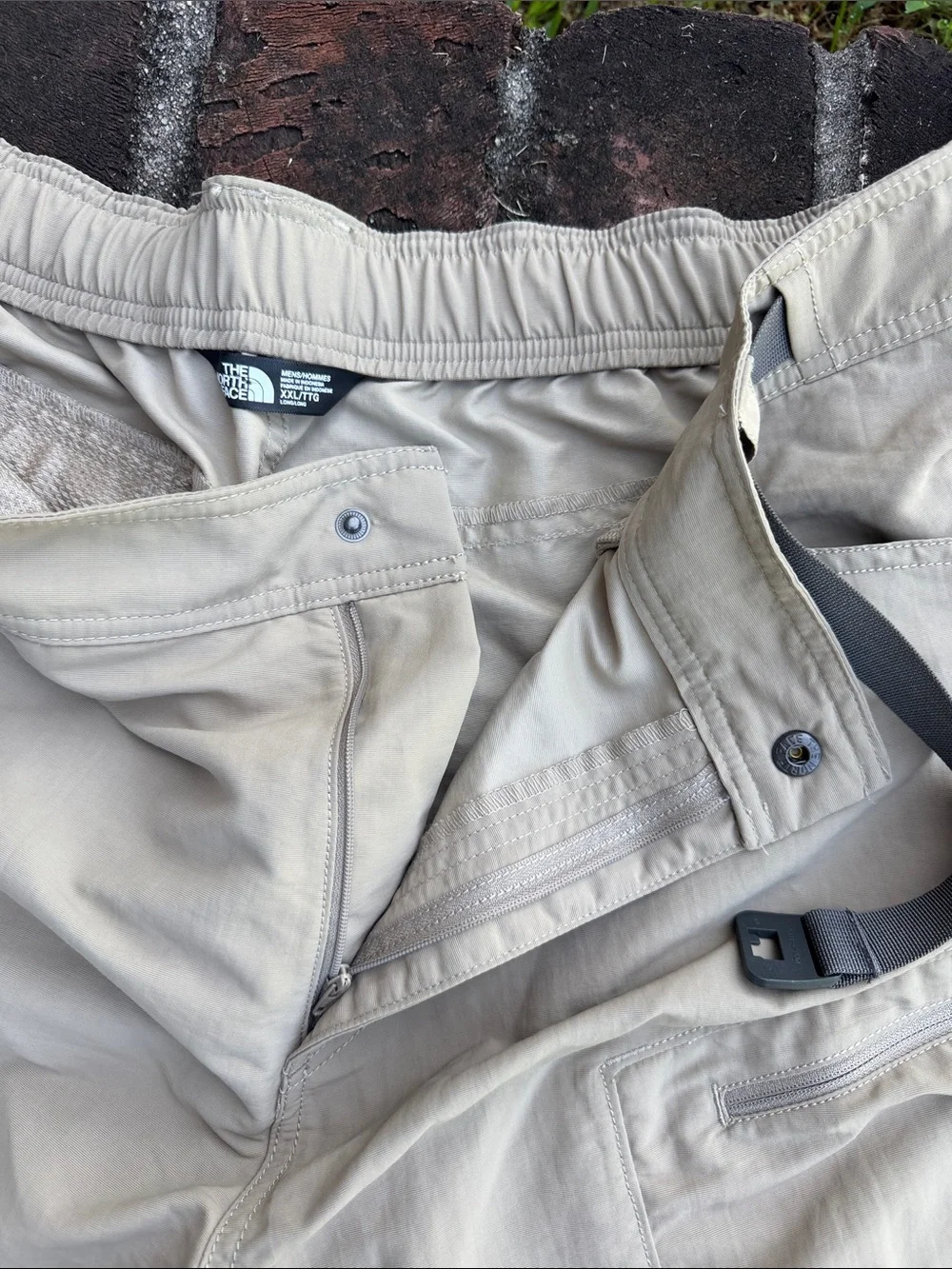 The North Face Men's Tan Convertible Pants Size XXL - Long